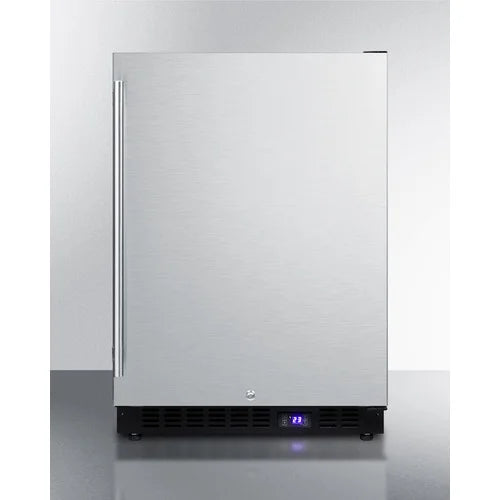 24" Wide Outdoor All-Freezer, Black Cabinet