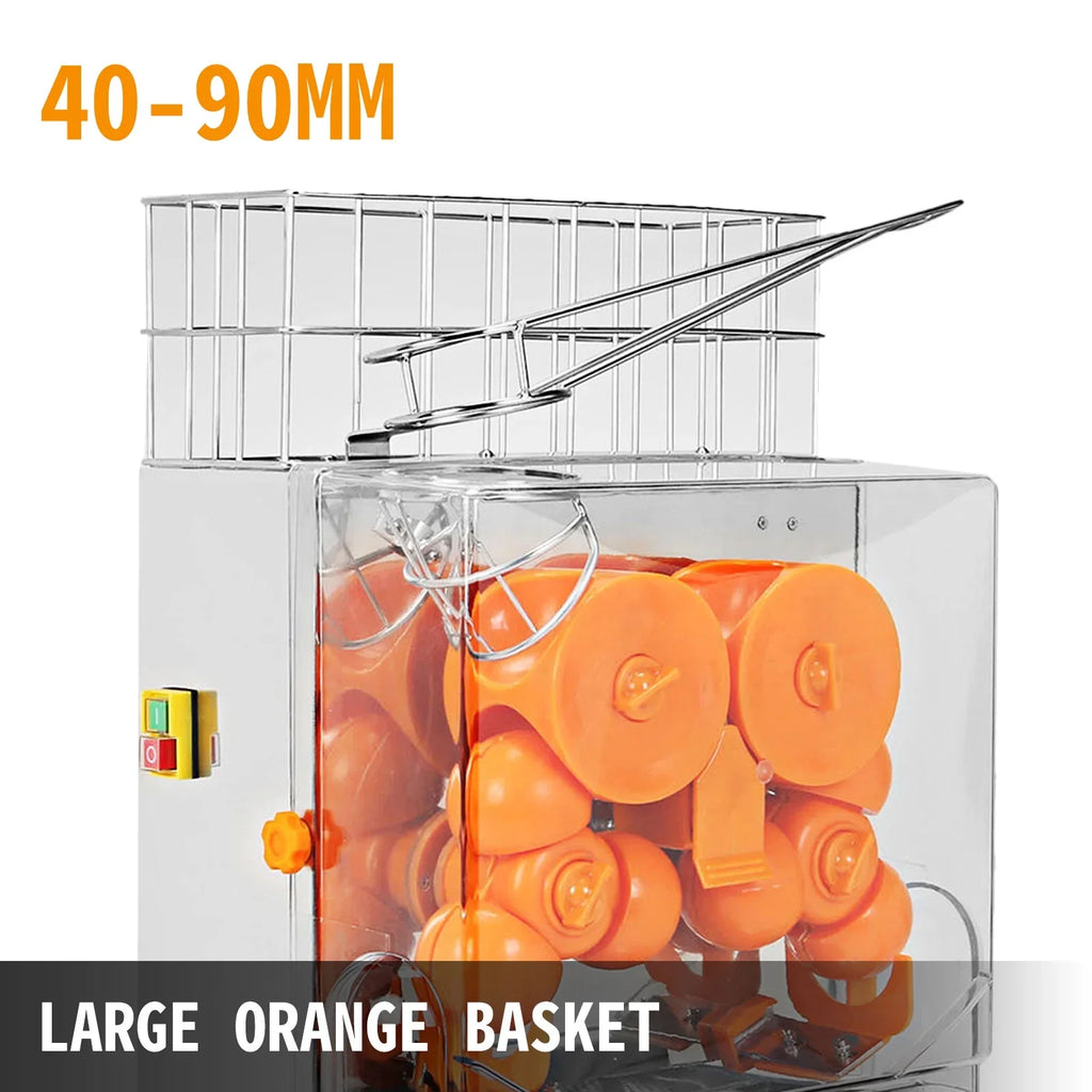 VEVOR 120W Commercial Orange Juicer Machine Automatic Juice Squeezer Extractor