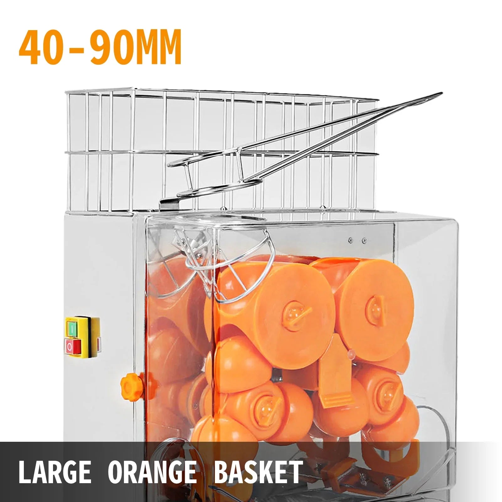 VEVOR 120W Commercial Orange Juicer Machine Automatic Juice Squeezer Extractor