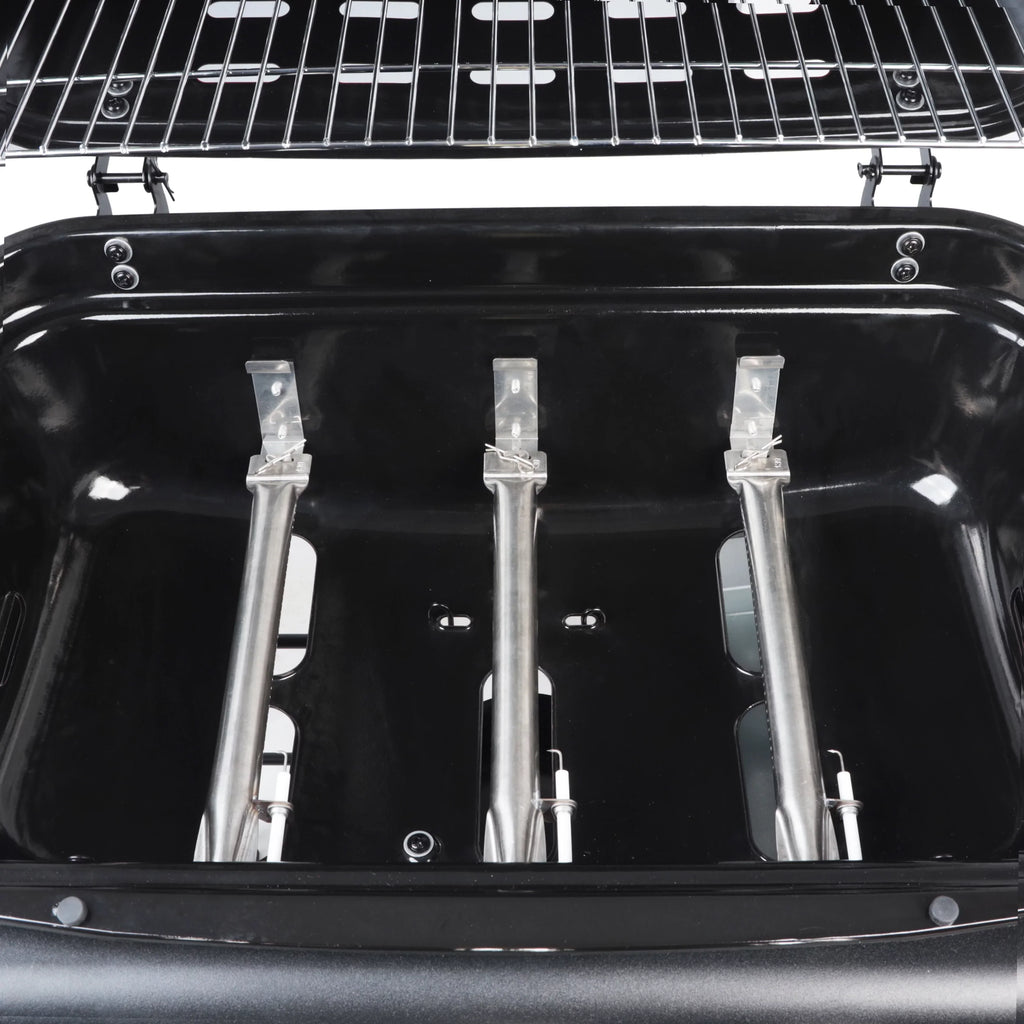 RevoAce 3 Burner Propane Gas Grill Including a Side Burner, Blue Sapphire, GBC1729WBS, New