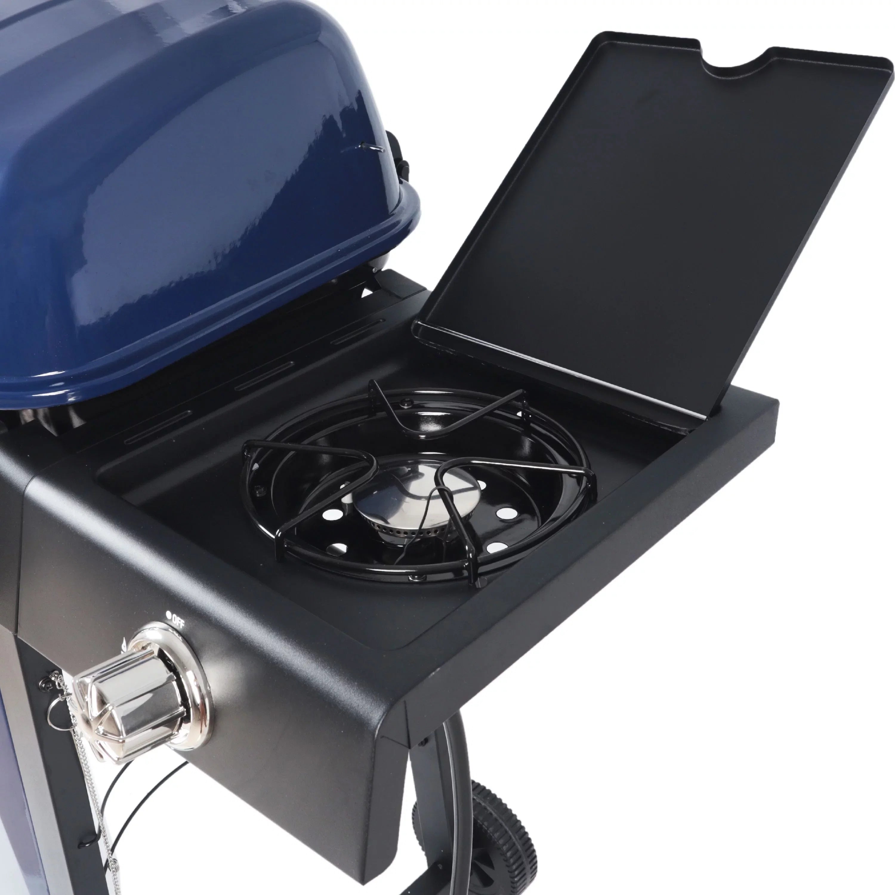 RevoAce 3 Burner Propane Gas Grill Including a Side Burner, Blue Sapphire, GBC1729WBS, New
