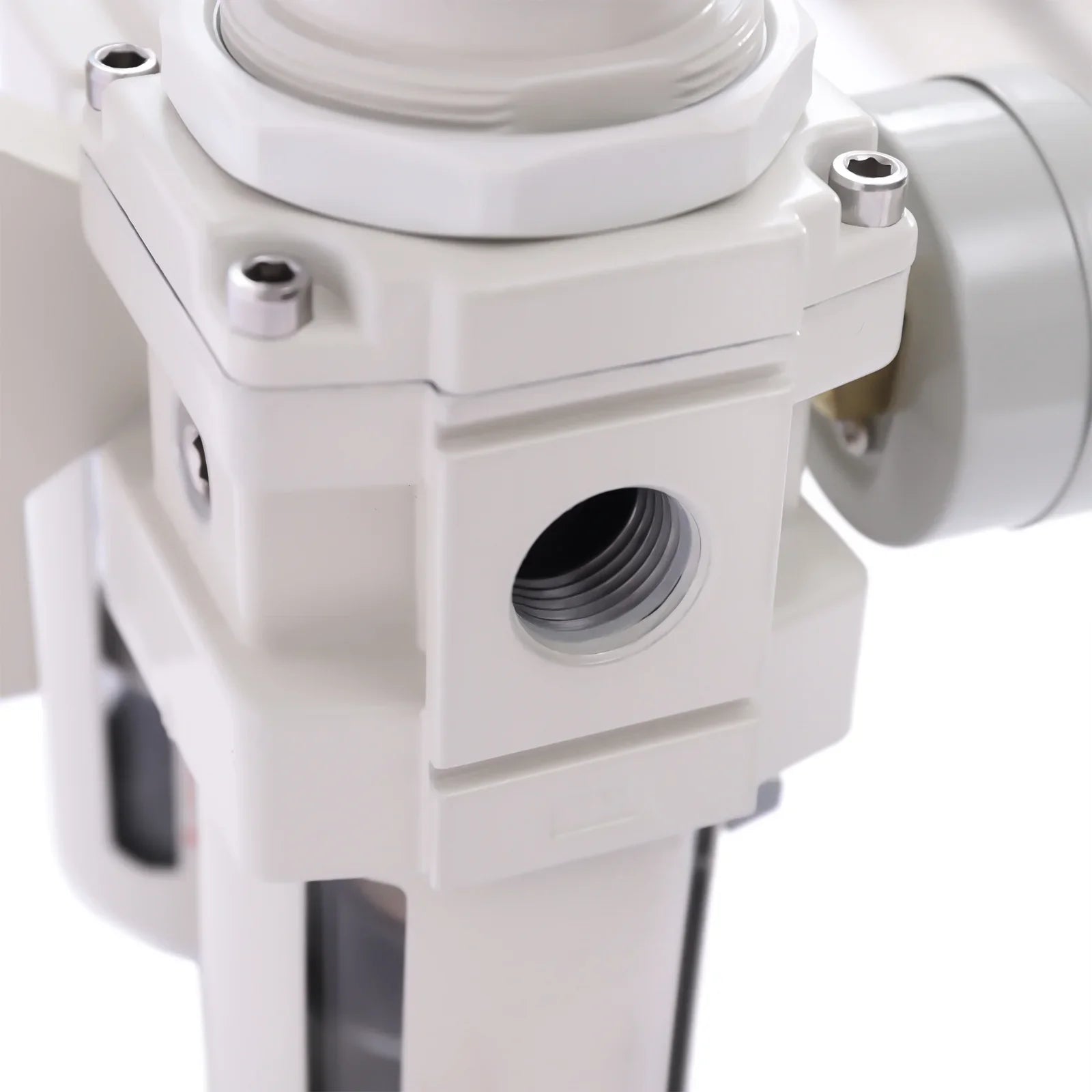 YIYIBYUS 1/2" NPT Air Pressure Regulator, Air Dryer Filter System, Water Trap Separator Semi-automatic Drain