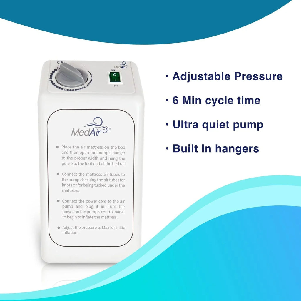 MedVance Comfort Alternating Air Pressure Mattress Pad with Ultra Quiet Alternating Pump (Mattress & Pump only)