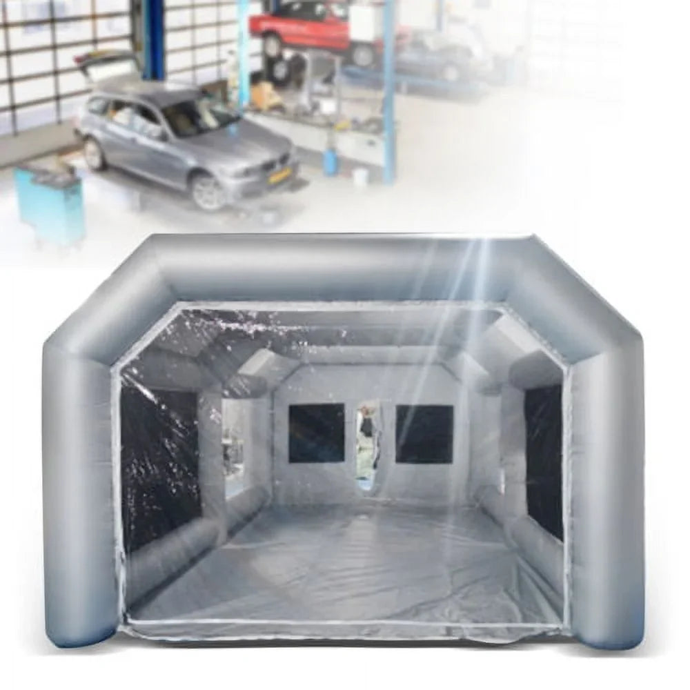 Inflatable Paint Spray Booth Car Painting Work Tent Filter System 26*15*10Ft