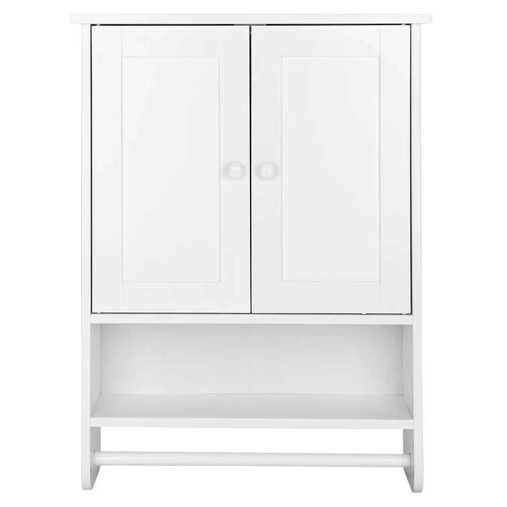 Wall Hanging Cabinet with 2 Doors - Space Saving Wall Washer Storage Organizer for Small Rooms