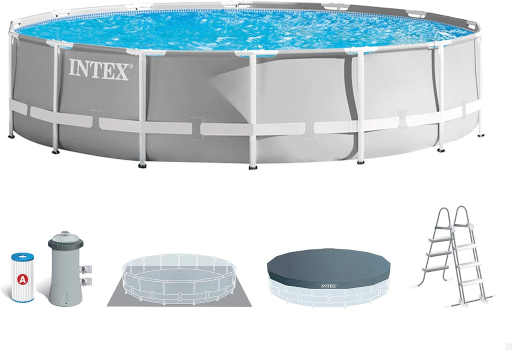 Intex kit Piscine Prism Frame Ronde Tubulaire (ø) 3,66 x (h) 0,99m