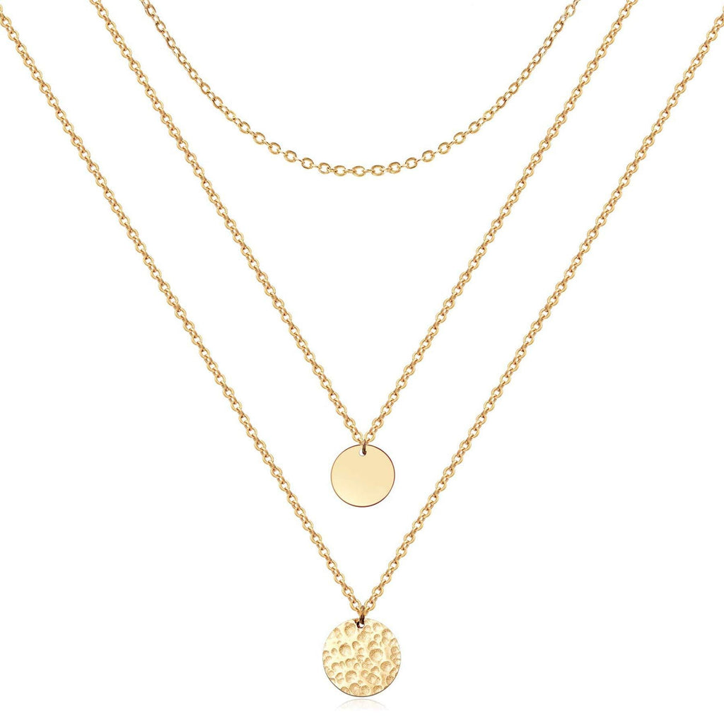 14K Gold Layered Choker Necklace