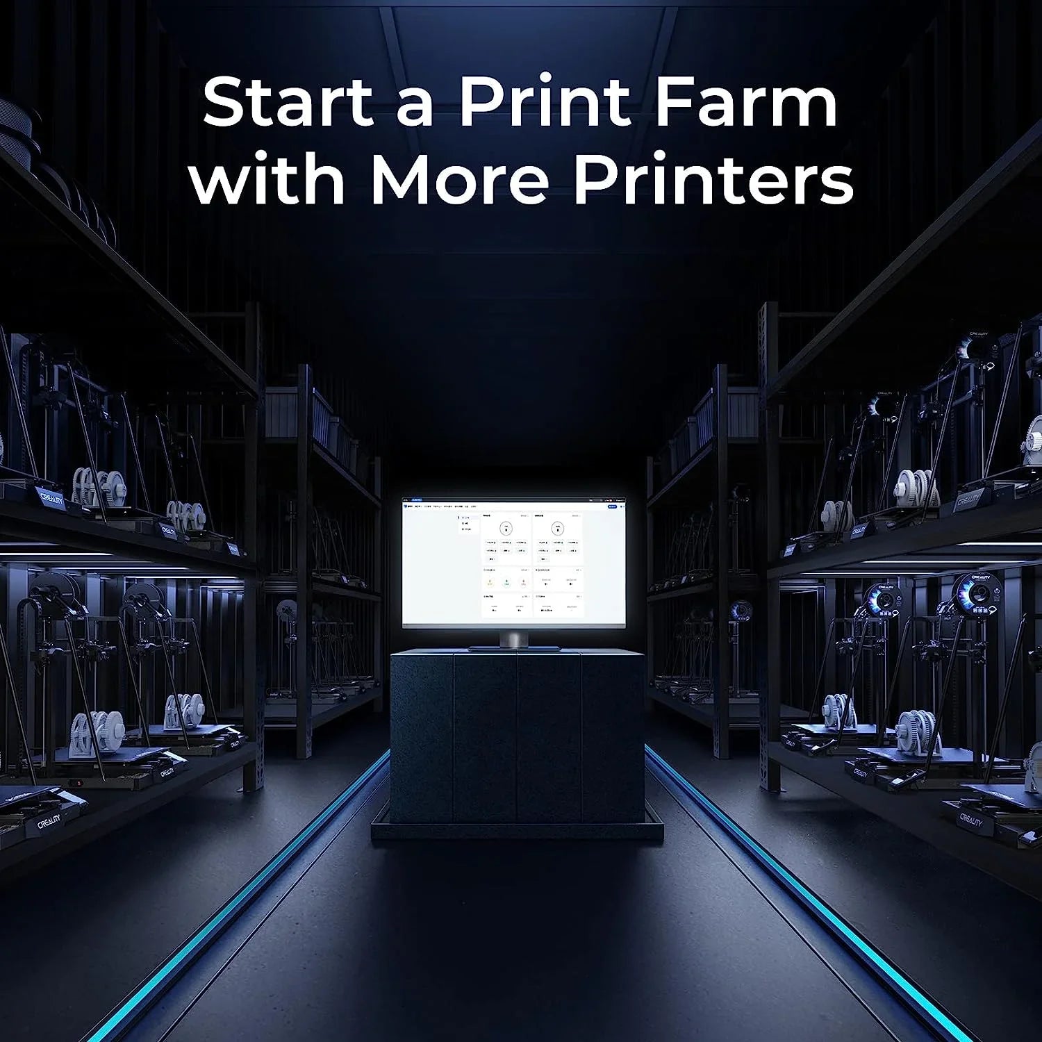 Official Creality CR-M4 FDM 3D Printer with Gift 1KG PETG Filament Sprite Dual-Gear Direct Extruder 300°C Hotend 25-Point CR Touch Auto-Leveling Flexible Fast-Heating Bed 17.71x17.71x18.5in Print Size