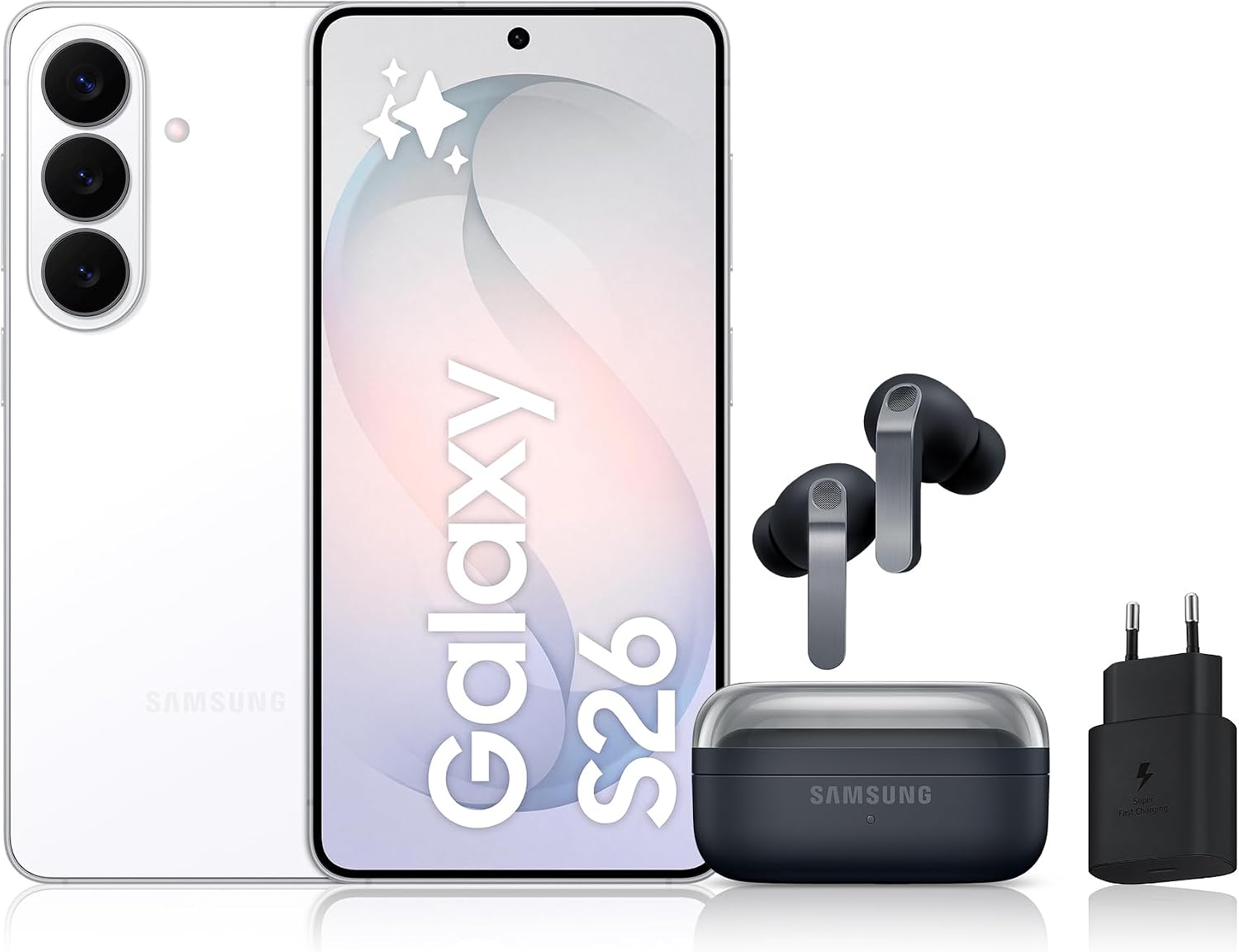 Samsung Galaxy S26, Smartphone Android 5G avec Galaxy AI, 512 Go, Chargeur Secteur Rapide 25W Inclus, Smartphone déverrouillé, Violet, Version FR