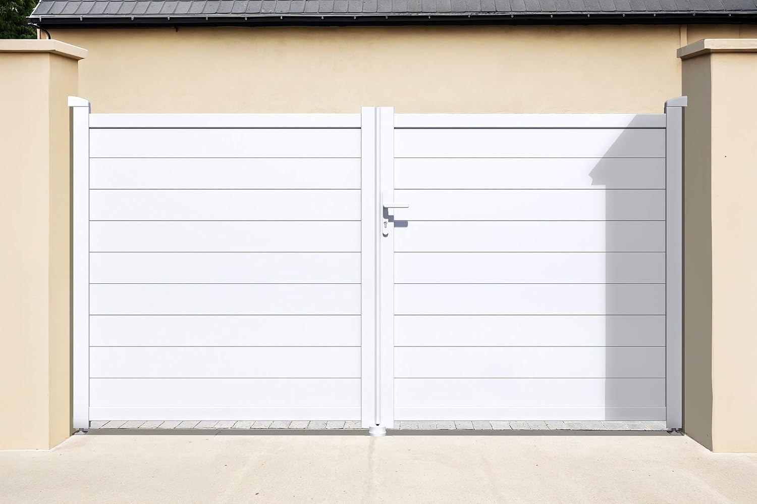 Casanoov Aluminium Driveway Folding gate 4m Eiger 400B160 Grey
