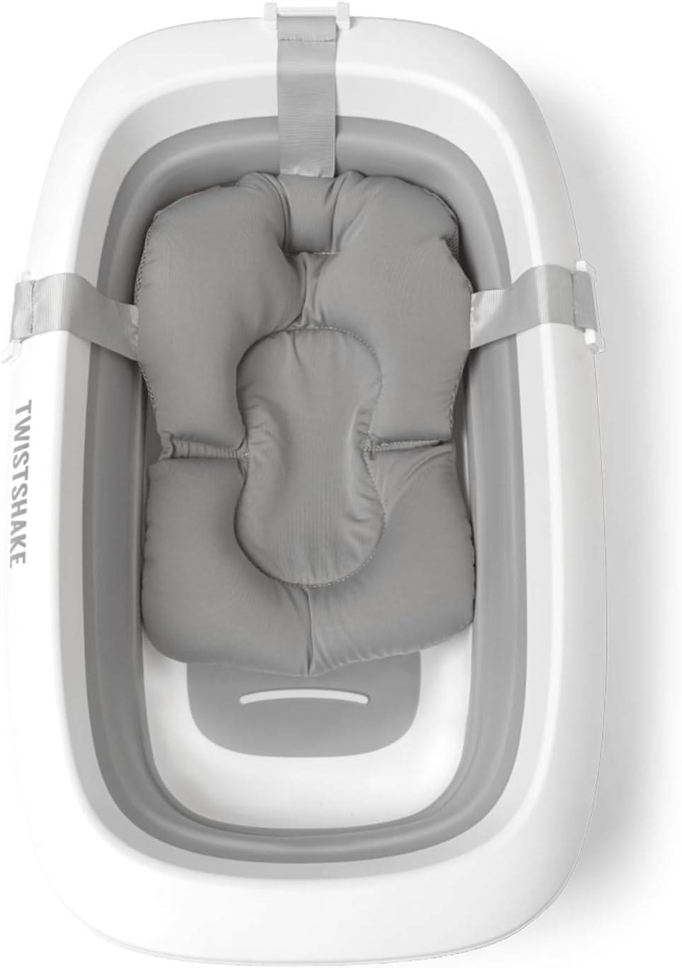 Twistshake Baignoire Bébé 0m+ Pliable et Antidérapante – Design Ergonomique et Sûr – Bassine Portable pour Nouveau-Né – Bain Douche Compact Tout-Petit – Capacité 30L