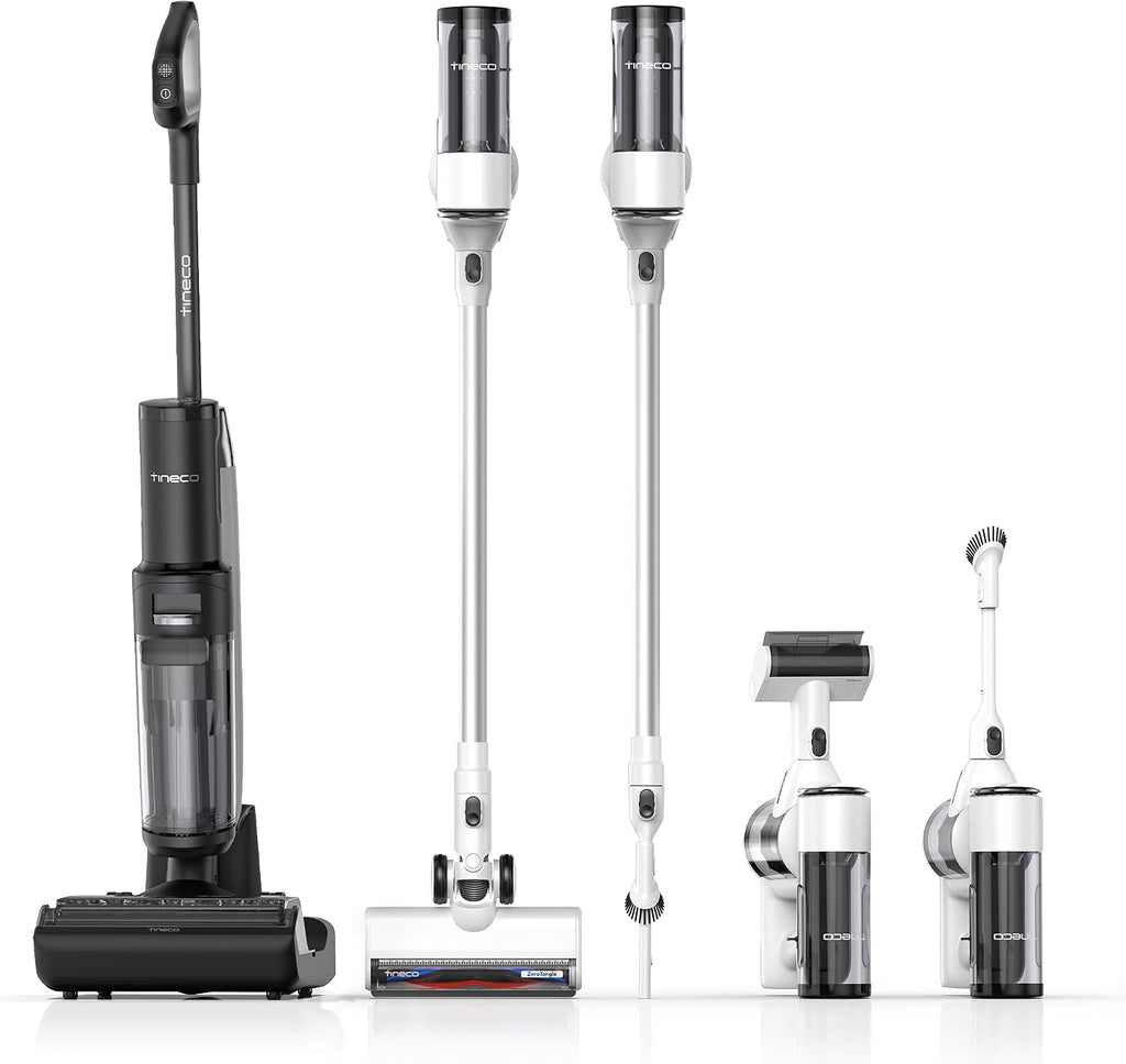 Tineco Floor One S7 Stretch Ultra Aspirateur Laveur 50 Min 21KPa DualBlock
