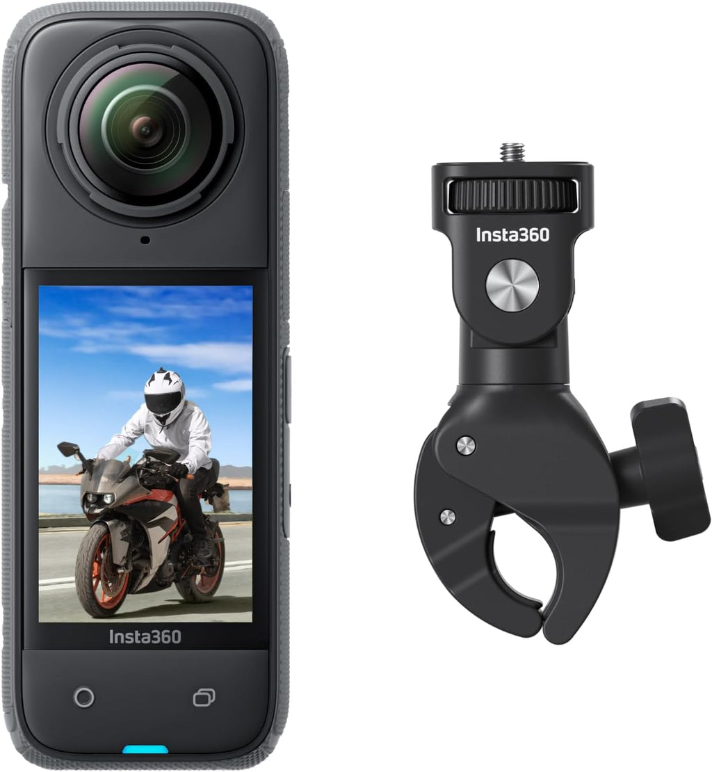 Insta360 X4 Pack Standard - Caméra d'action 360° 8K étanche, vidéo Grand Angle 4K, Effet de Perche à Selfie Invisible, protège-objectifs Amovibles, 135 Min d'autonomie, édition IA, stabilisation