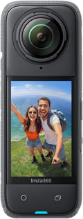 Insta360 X4 Pack Standard - Caméra d'action 360° 8K étanche, vidéo Grand Angle 4K, Effet de Perche à Selfie Invisible, protège-objectifs Amovibles, 135 Min d'autonomie, édition IA, stabilisation