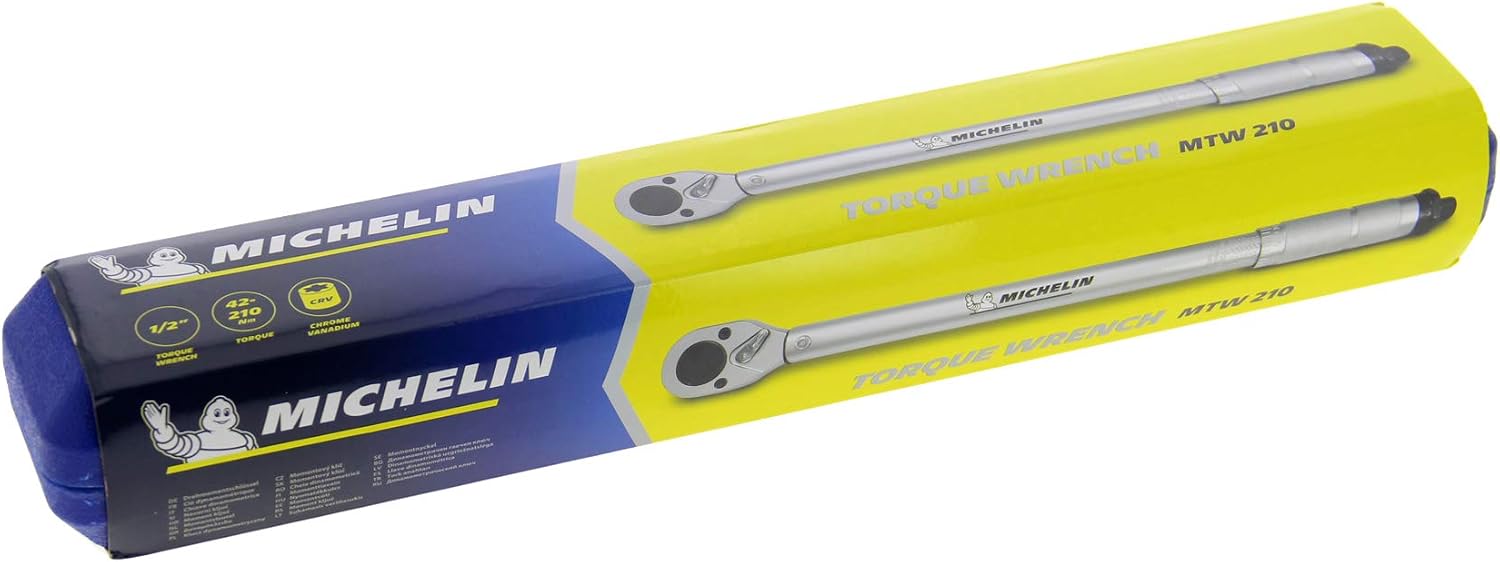 MICHELIN Cric Hydraulique Rouleur 1,8T & Clé Dynamométrique 1/2'' en Coffret avec Barre d'extension et Adaptateur