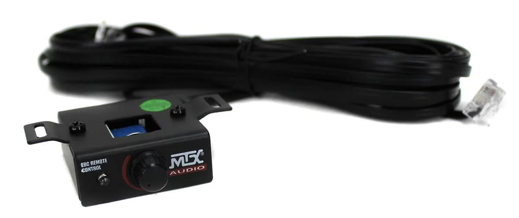 MTX 12" Dual Loaded Car Subwoofer w/Sub Box, Amplifier, & QPower Wiring Kit