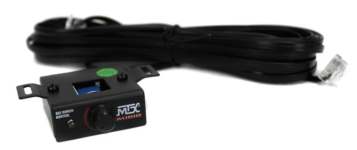 MTX 12" Dual Loaded Car Subwoofer w/Sub Box, Amplifier, & QPower Wiring Kit