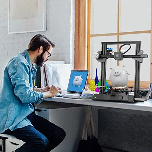 Creality Ender 3 V2 Upgraded 3D Printer Aluminum Black Pringting Size 220x220x250mm