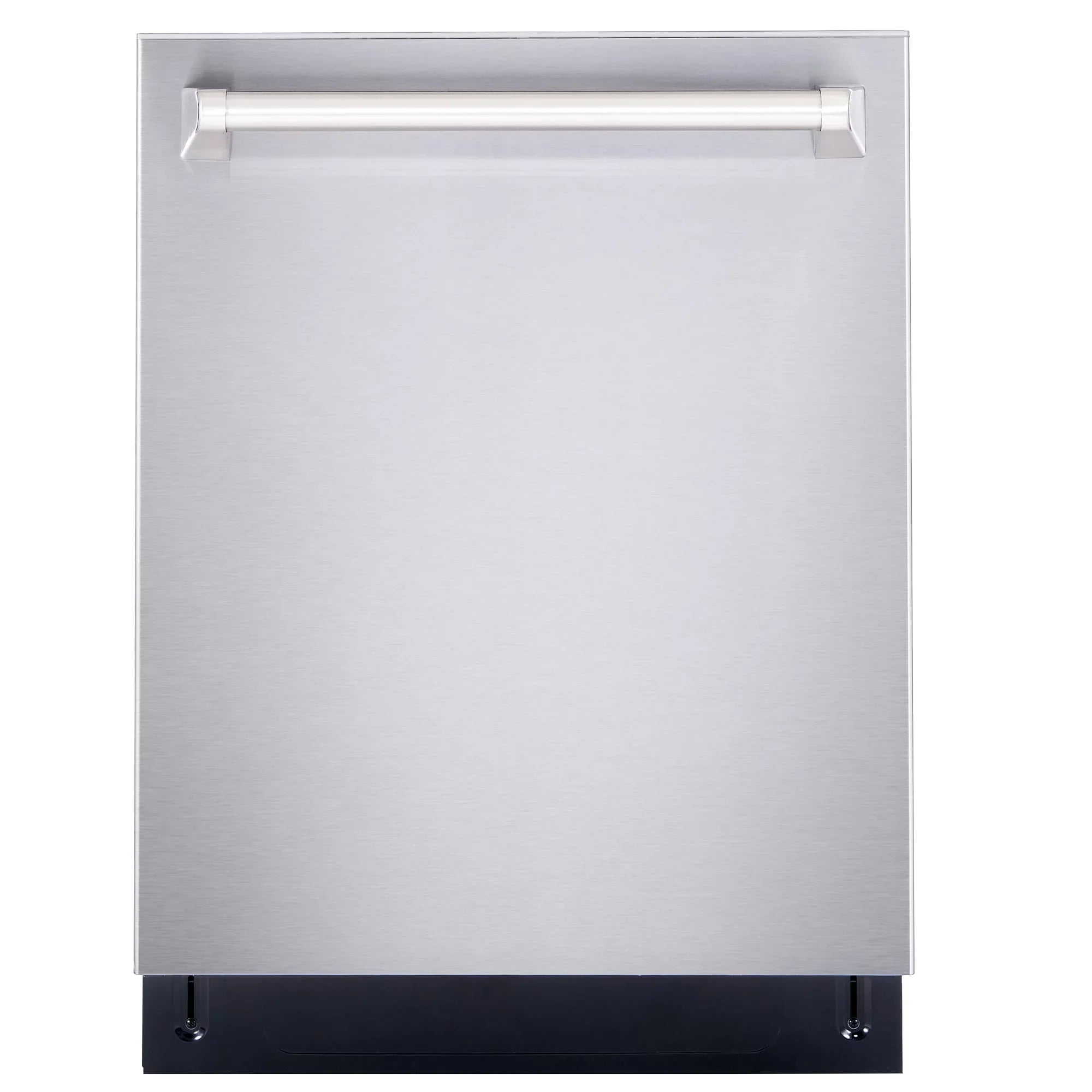 Cosmo 4 Piece Kitchen Appliance Package with 30" Freestanding Gas Range 30" Wall Mount Range Hood 24" Built-in Integrated Dishwasher & French Door Refrigerator Kitchen Appliance Bundles