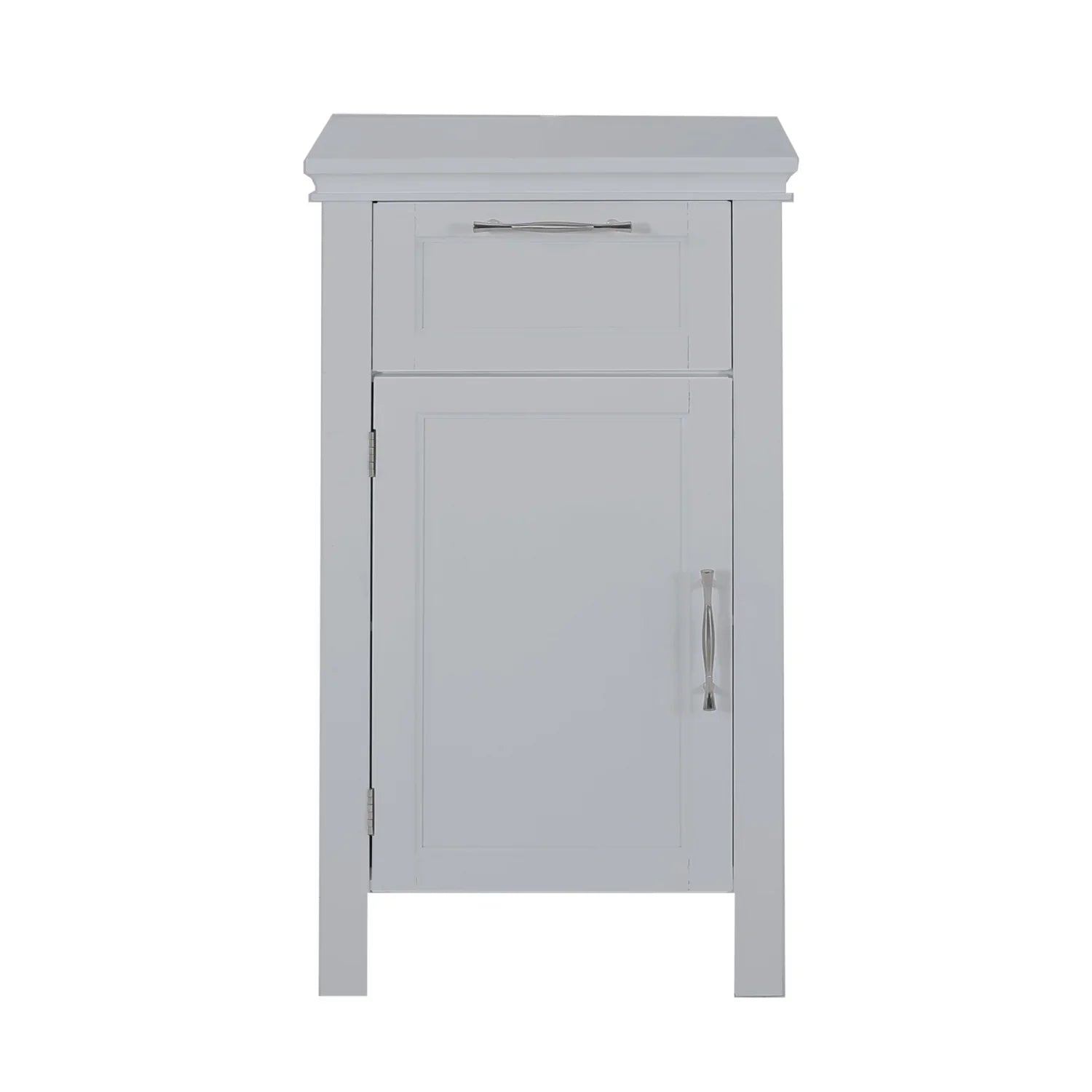 Upgrade Your Living Space with Elegant and Stylish Modern White Wooden Bathroom Storage Shelf Unit for Home and Office Use Ideal Space Saving Freestanding Tall Cupboard Cabinet with Door