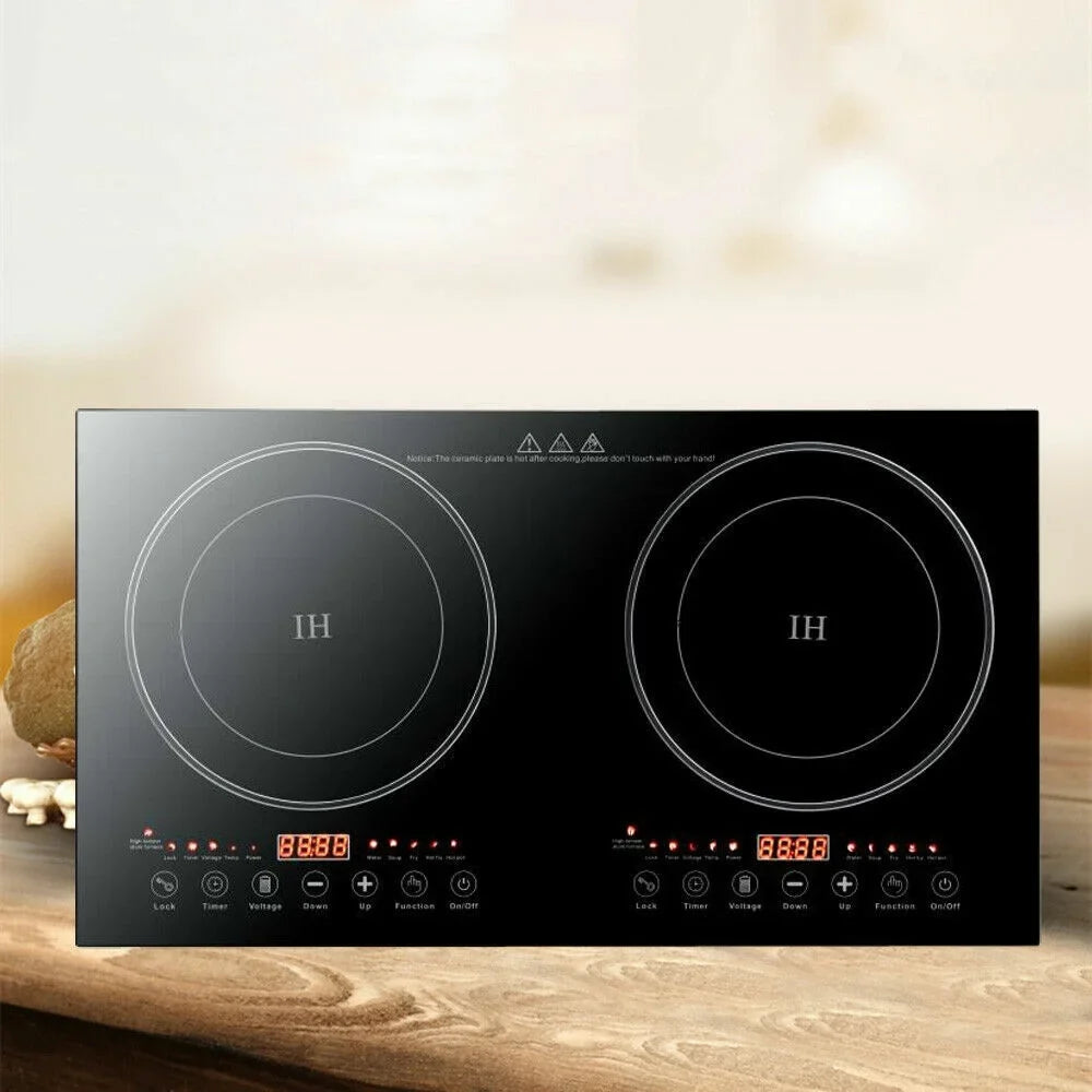 Portable Dual Induction Cooktop Cooker Burner Stove Hot Plate Countertop 2400W