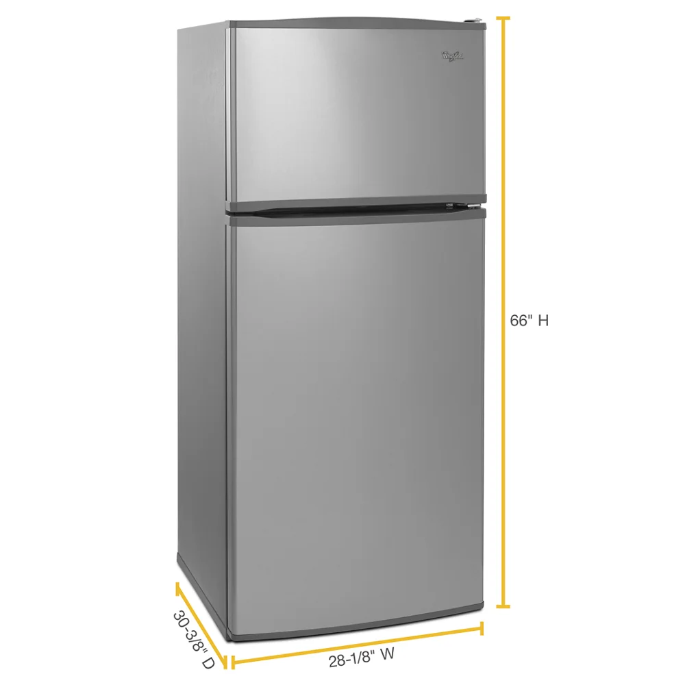 Whirlpool® WRT316SFDM: 16 Cu. ft. Top Mount Refrigerator - Stainless Steel