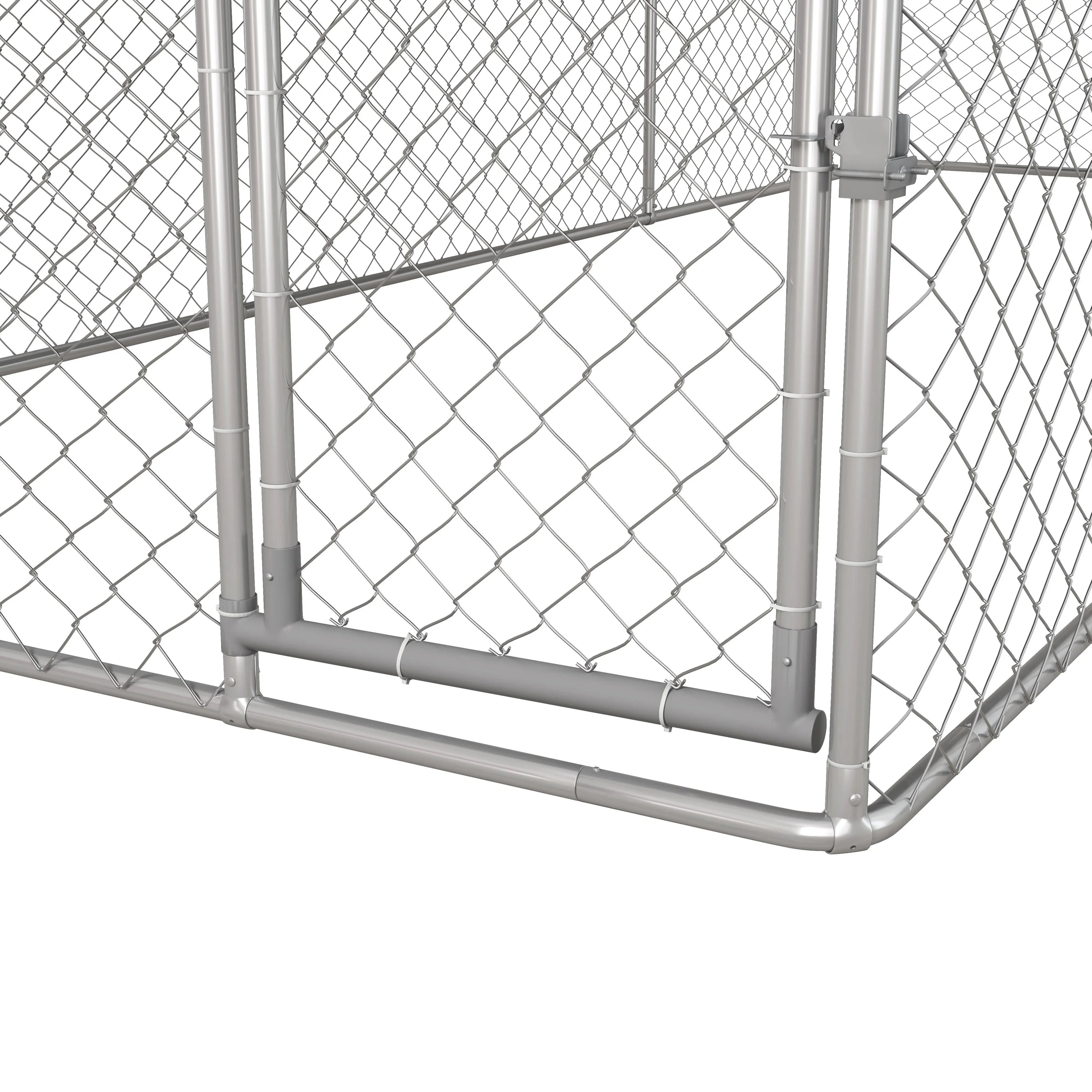 PawHut 19.7' x 7.5' x 7.5' Outdoor Dog Kennel W/ Waterproof Roof