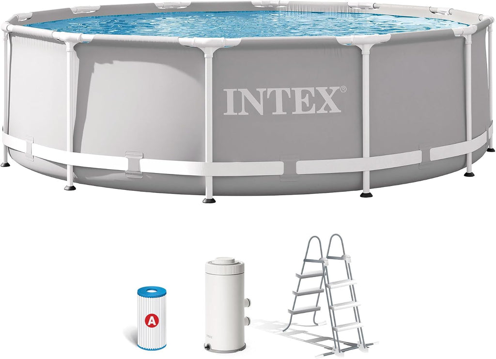 Intex kit Piscine Prism Frame Ronde Tubulaire (ø) 3,66 x (h) 0,99m