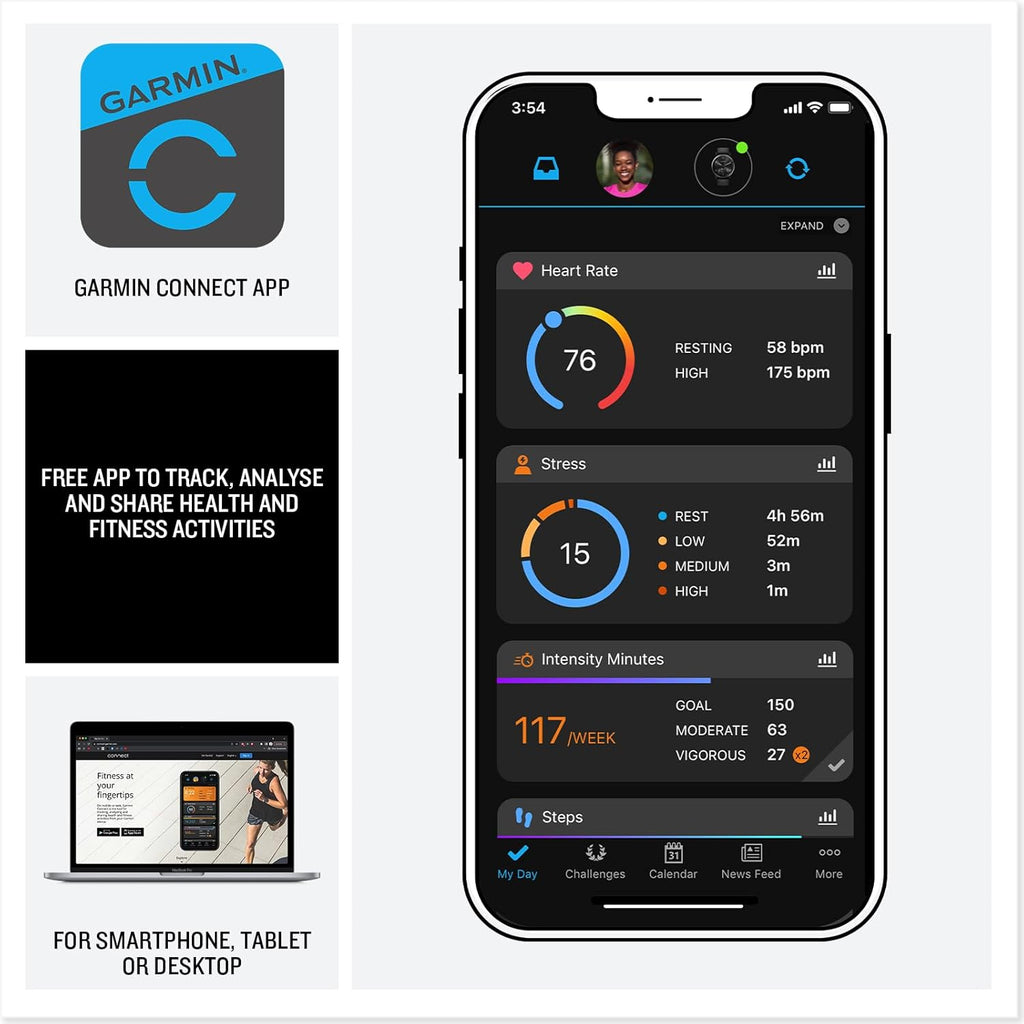 Garmin Forerunner 165 Music GPS 43 mm Montre connectée de course légère, écran tactile AMOLED, entraînement avancé & Insights, caractéristiques de sécurité et de suivi, jusqu'à 11 jours d'autonomie de