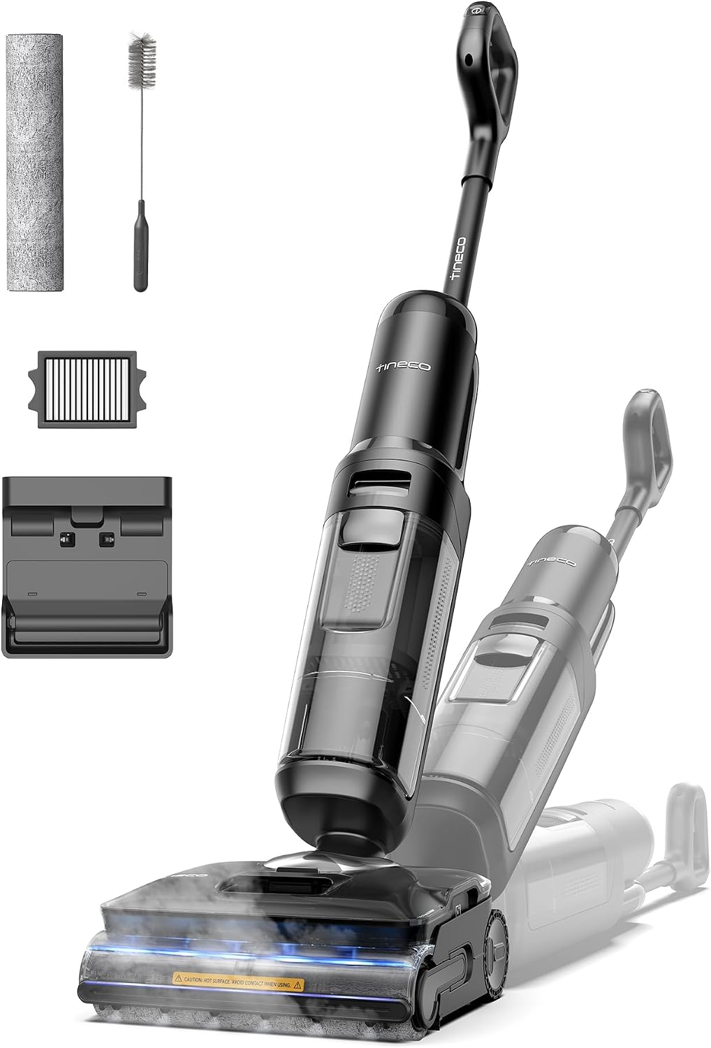 Tineco Floor One S7 Stretch Ultra Aspirateur Laveur 50 Min 21KPa DualBlock