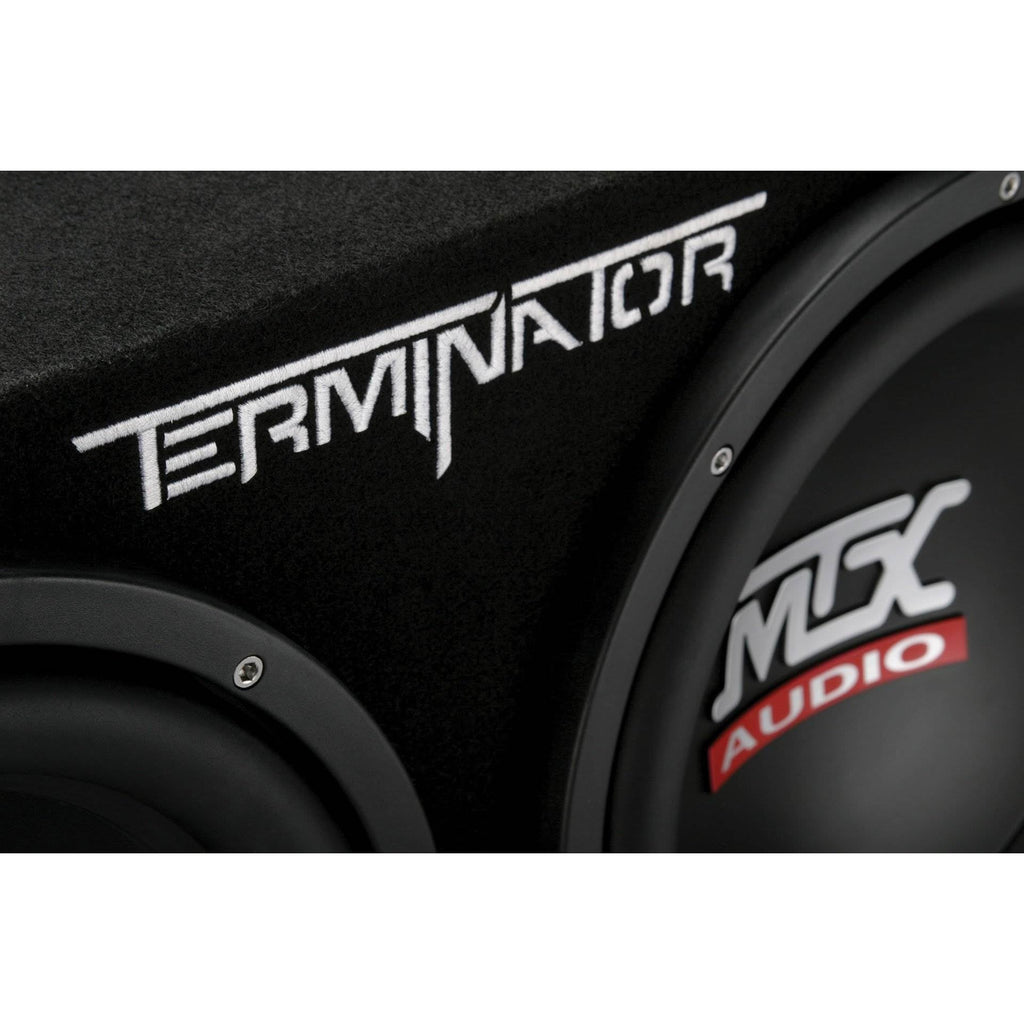 MTX 12-Inch 2000-Watt Max Car Audio Dual Loaded Subwoofer Box Enclosure (2 Pack)