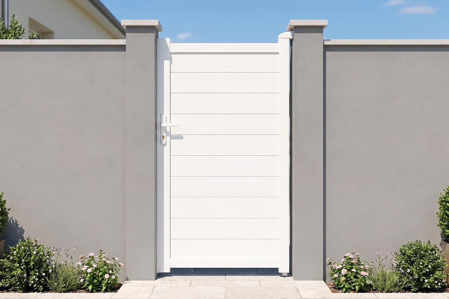 Casanoov Aluminium Driveway Folding gate 4m Eiger 400B160 Grey