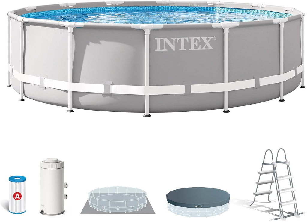 Intex kit Piscine Prism Frame Ronde Tubulaire (ø) 3,66 x (h) 0,99m