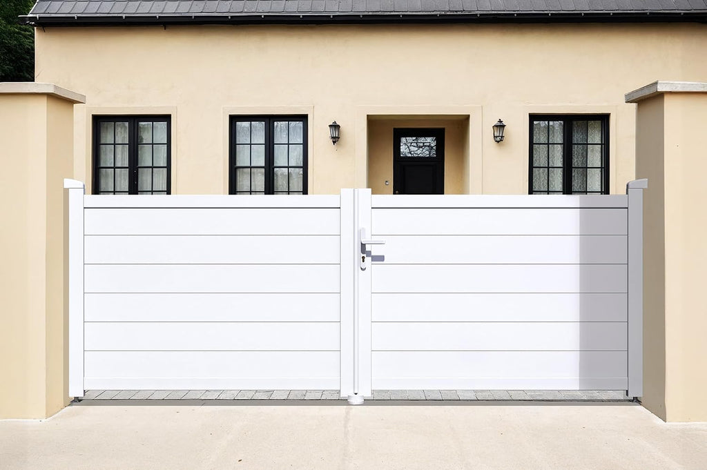 Casanoov Aluminium Driveway Folding gate 4m Eiger 400B160 Grey