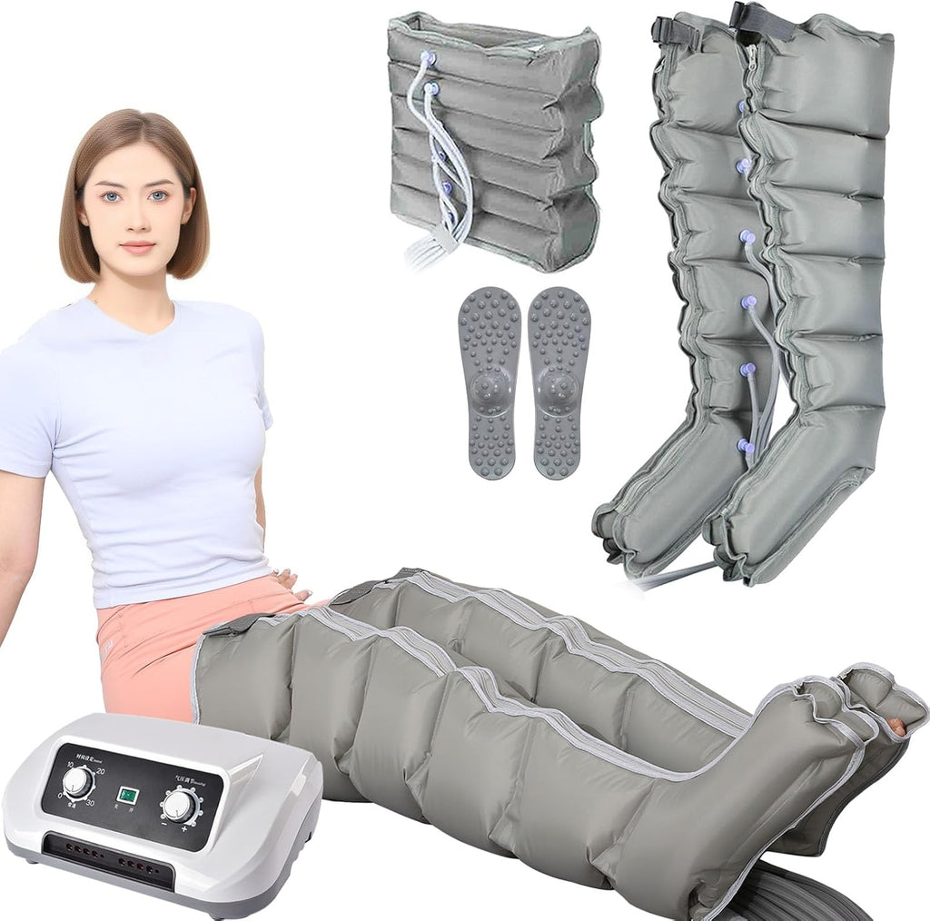 Bottes De Pressotherapie Jambes Et Ventre Et Bras | Pressothérapie 6 Chambres | Botte Pressothérapie Drainage Lymphatique Jambes Professionnel, Appareil À Compression Massage Jambe Circulation