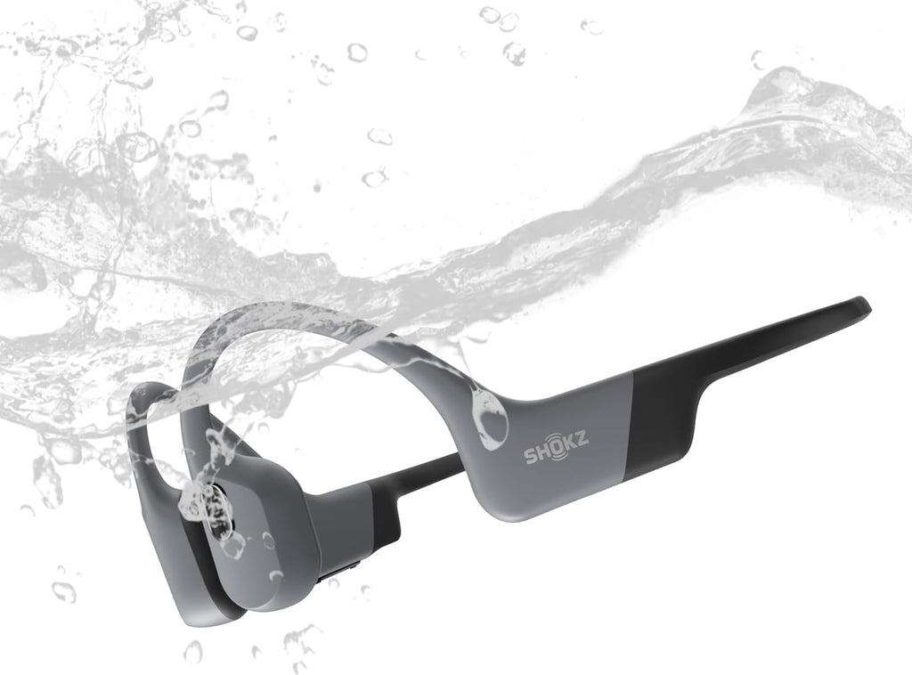 SHOKZ OpenSwim Pro Casque à Conduction osseuse, 9 h d’autonomie- Rouge