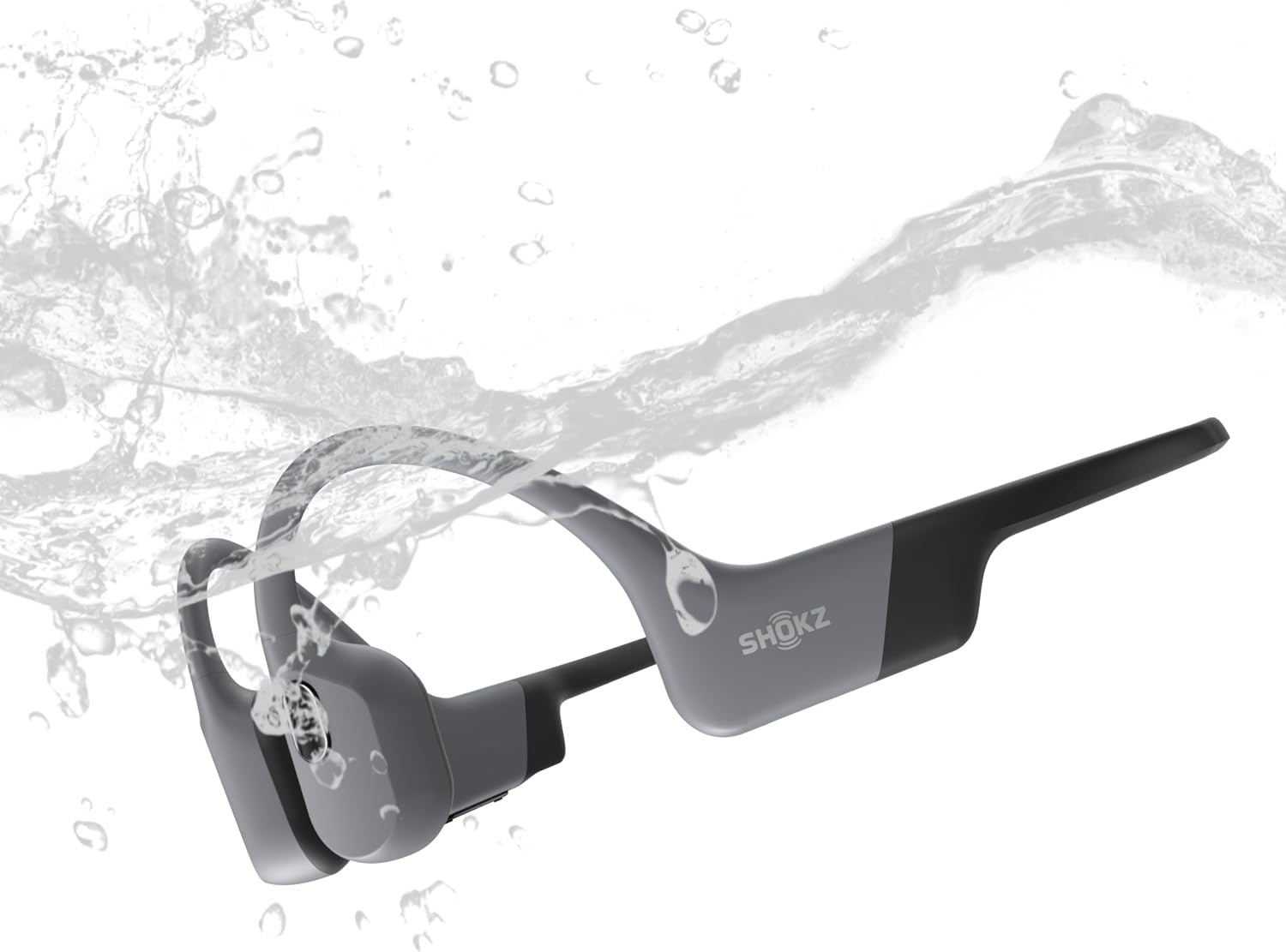 SHOKZ OpenSwim Pro Casque à Conduction osseuse, 9 h d’autonomie- Rouge