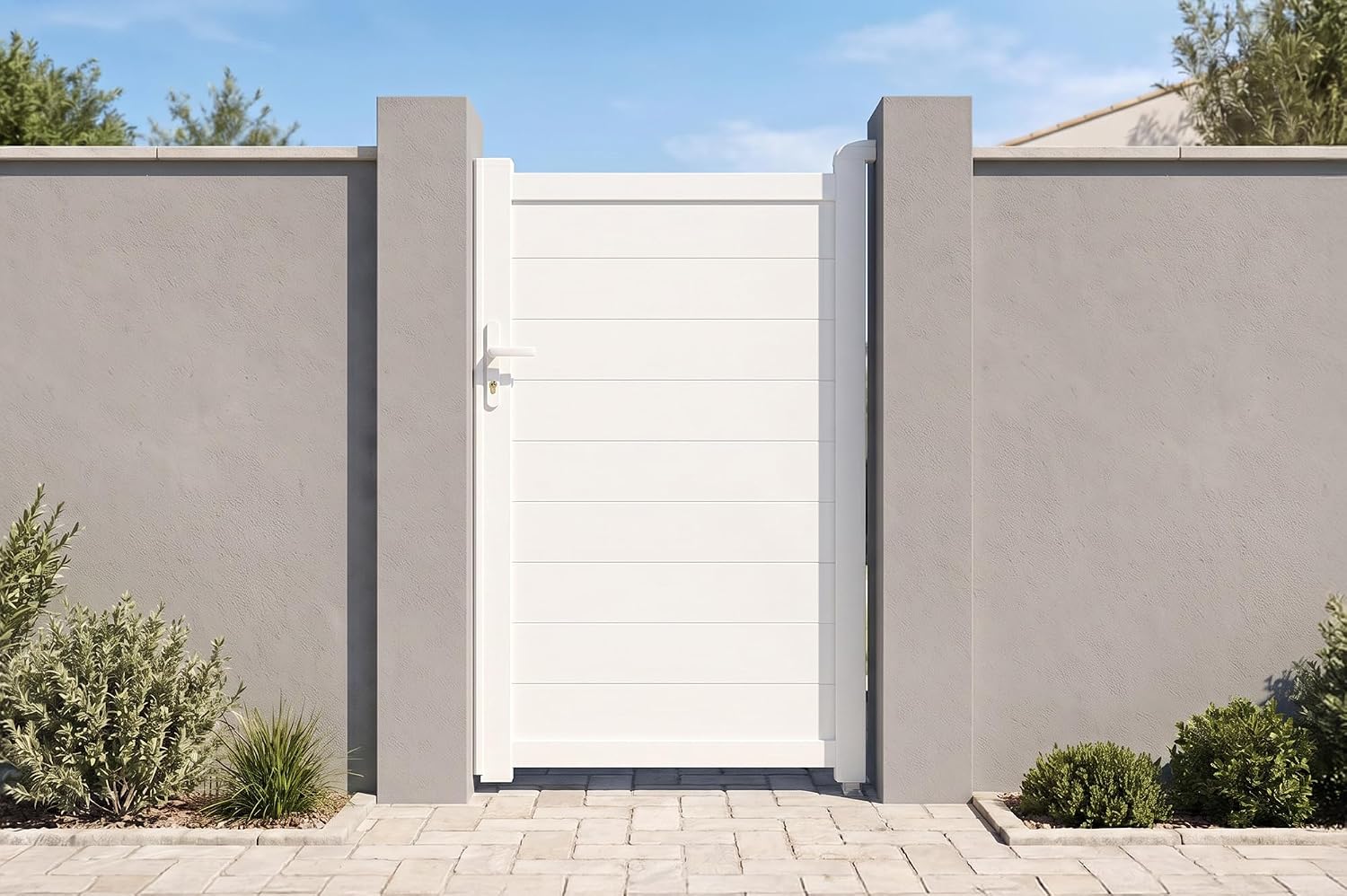 Casanoov Aluminium Driveway Folding gate 4m Eiger 400B160 Grey