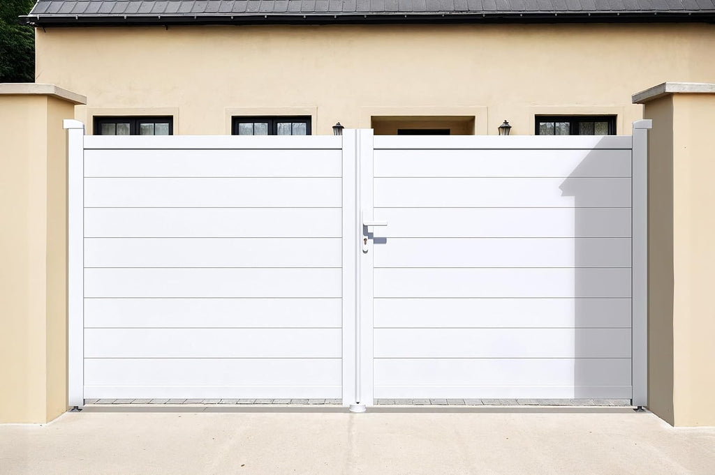 Casanoov Aluminium Driveway Folding gate 4m Eiger 400B160 Grey
