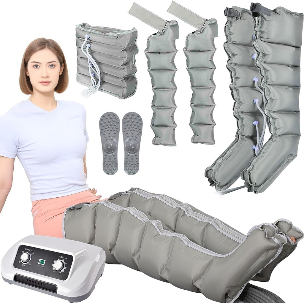 Bottes De Pressotherapie Jambes Et Ventre Et Bras | Pressothérapie 6 Chambres | Botte Pressothérapie Drainage Lymphatique Jambes Professionnel, Appareil À Compression Massage Jambe Circulation