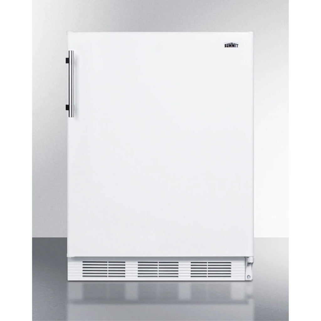 Built-in undercounter all-refrigerator for residential use, auto defrost with white exterior