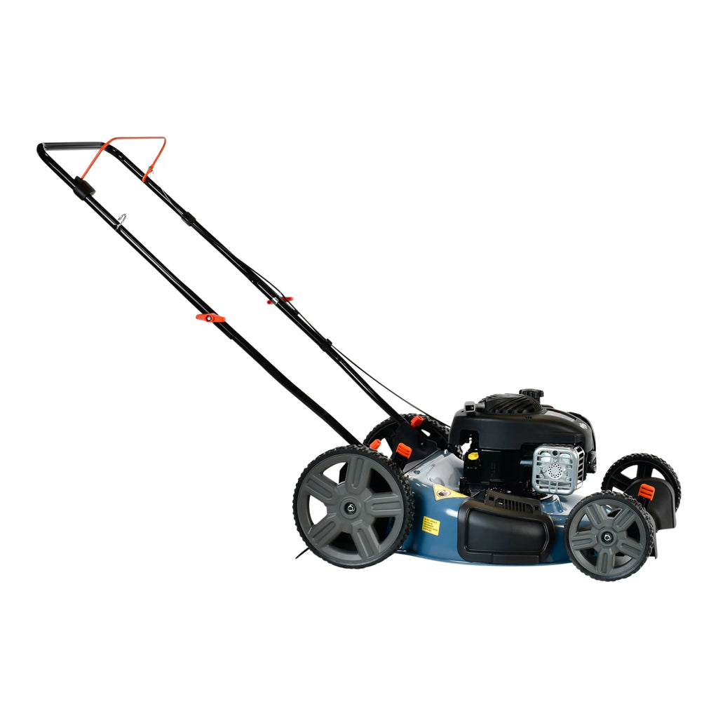 SENIX 21In Gas Lawn Mower, 125cc 4-Cycle Briggs & Stratton Engine, 2-In-1 Push Lawnmower, 6 Height Adjustment with 11In Rear Wheels, LSPG-M4