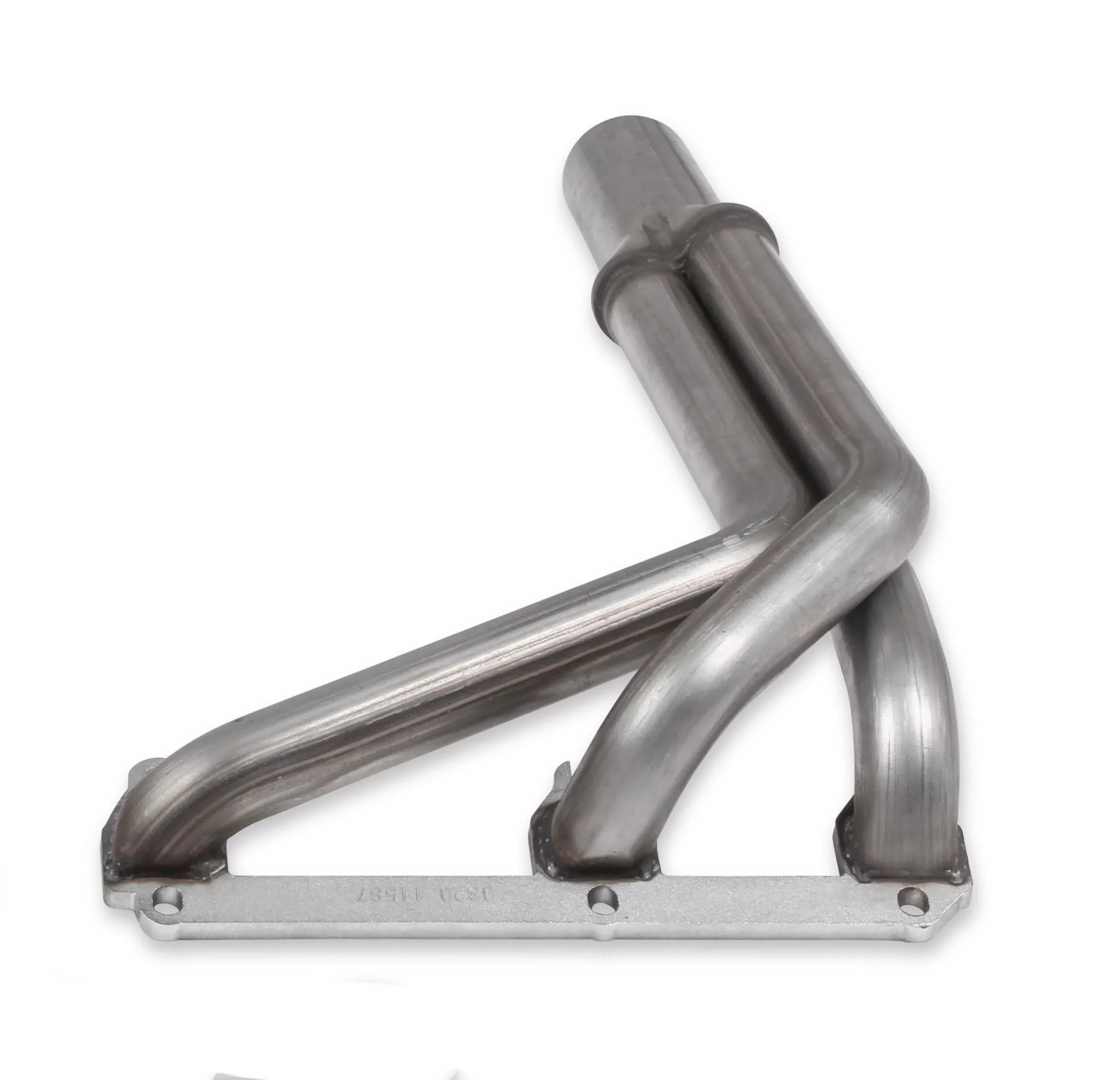 Flowtech 11587FLT Upright Headers 1-1/2" Primary, 20" Long, 27" tall, 2-1/2" x 10" Collector - 409SS Natural Finish