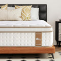 Matelas 140x190, 28cm Épaisseur Matelas Hybride de Luxe à Mémoire de Forme et Ressorts Ensachés Indépendants, H3 H4 Dureté Moyenne 7 Zone Respirant for Sommeil Profond, Certipur-US & Oeko-Tex
