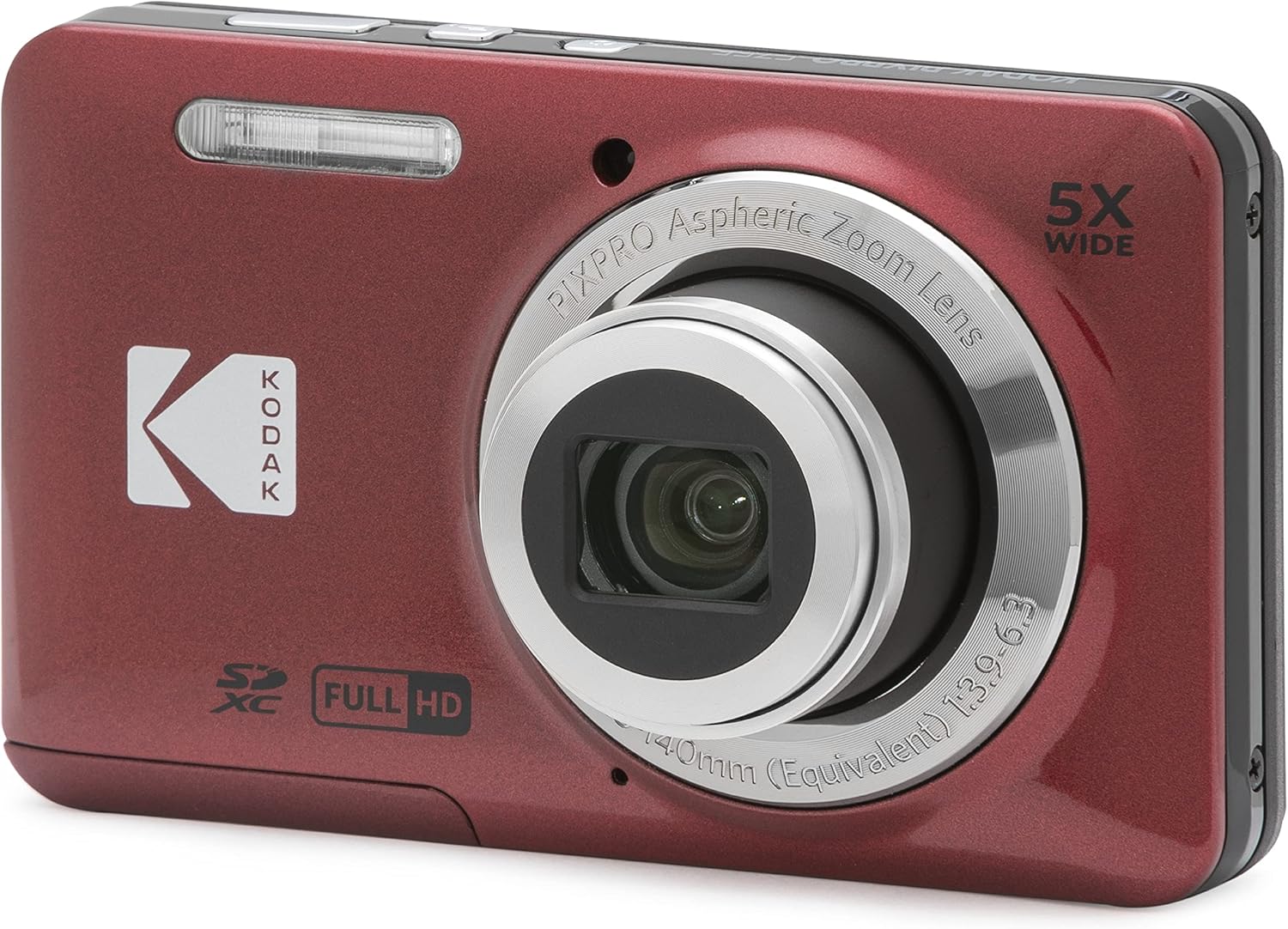 Kodak Pixpro - FZ55 - Appareil Photo Numérique 16 Mégapixels - Rouge | Provenance France. Emballage securisé. Livré avec Facture dont TVA.