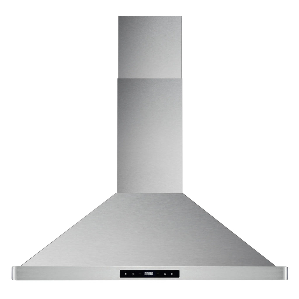 Cosmo 4 Piece Kitchen Appliance Package with 30" Freestanding Gas Range 30" Wall Mount Range Hood 24" Built-in Integrated Dishwasher & French Door Refrigerator Kitchen Appliance Bundles