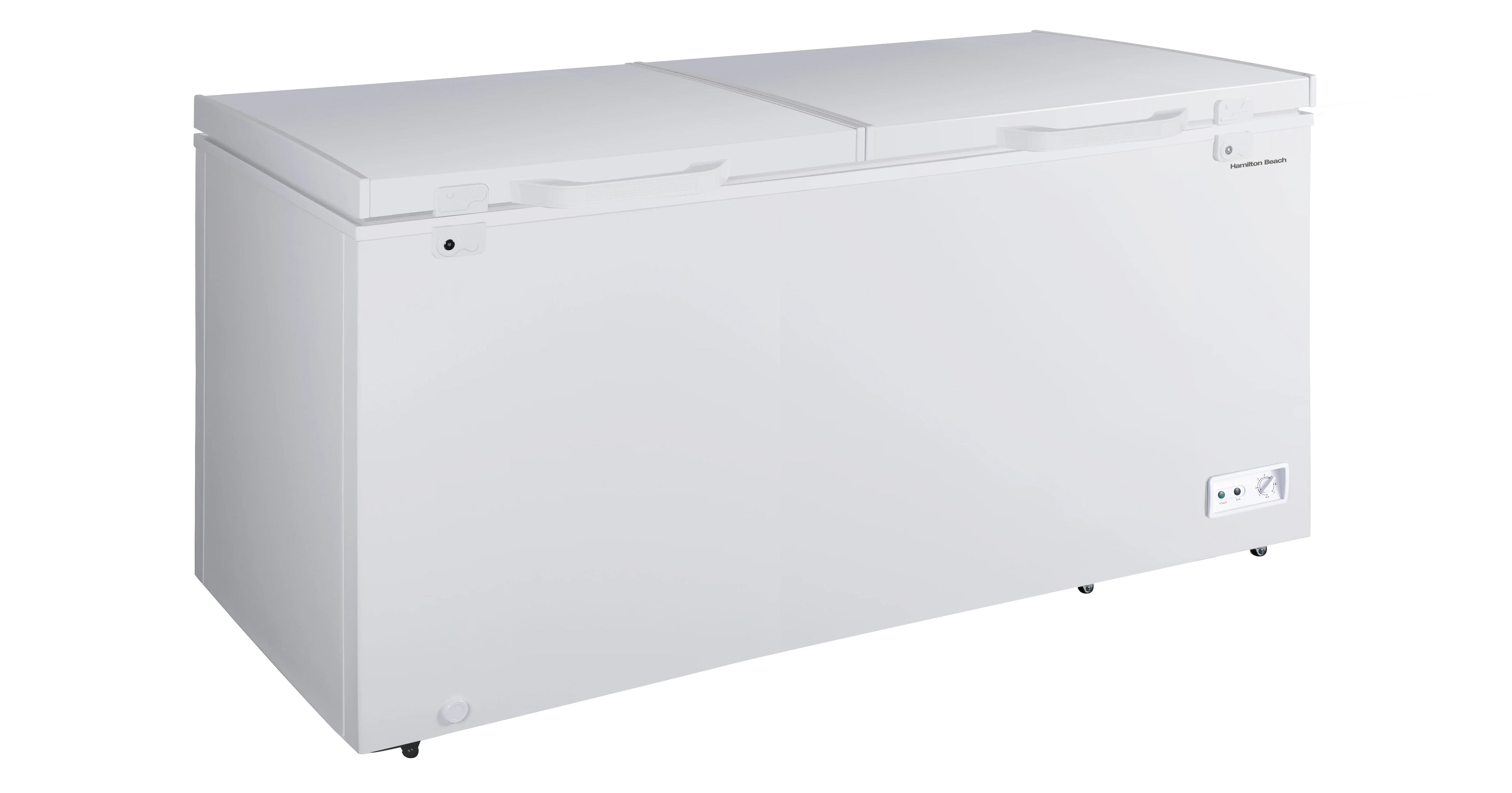 Hamilton Beach 17 Cu. ft. Chest Freezer, Double Door, HBFRF1749, White