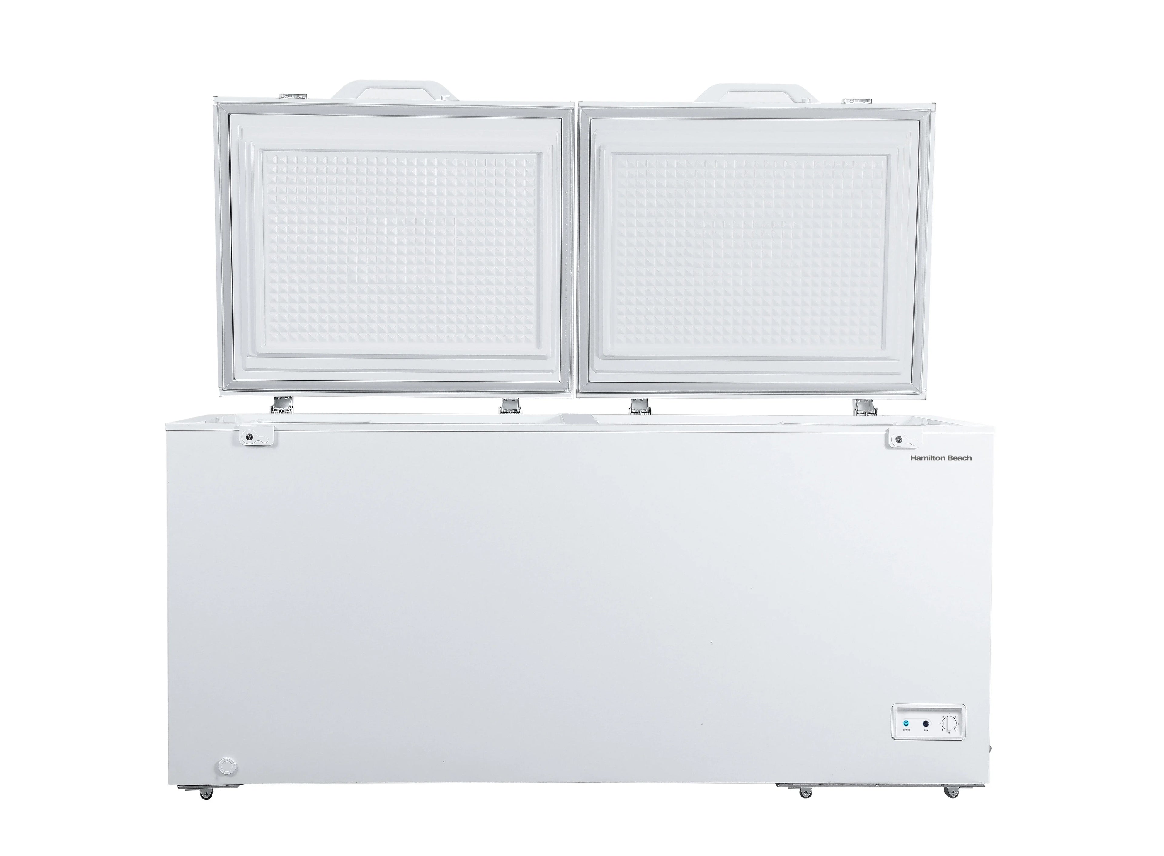 Hamilton Beach 17 Cu. ft. Chest Freezer, Double Door, HBFRF1749, White