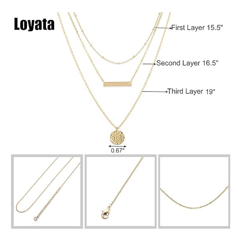 14K Gold Layered Choker Necklace