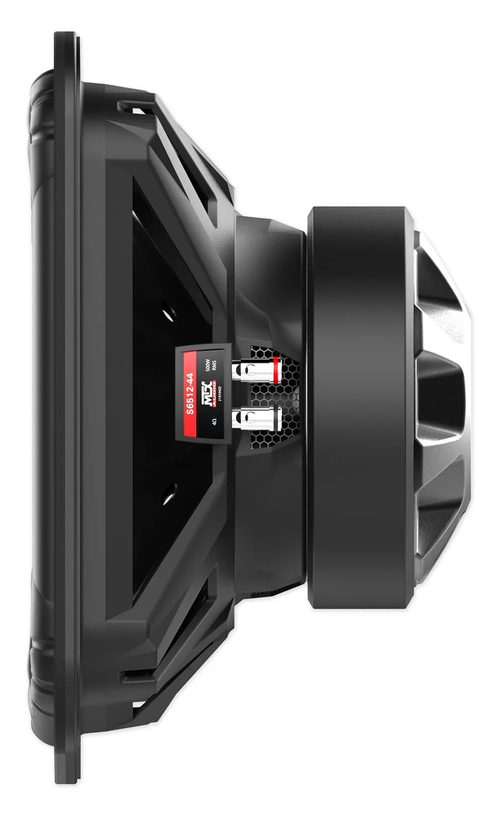 MTX S6512-44 12" 500w RMS Square Car Audio Subwoofer+Vented Sub Box Enclosure